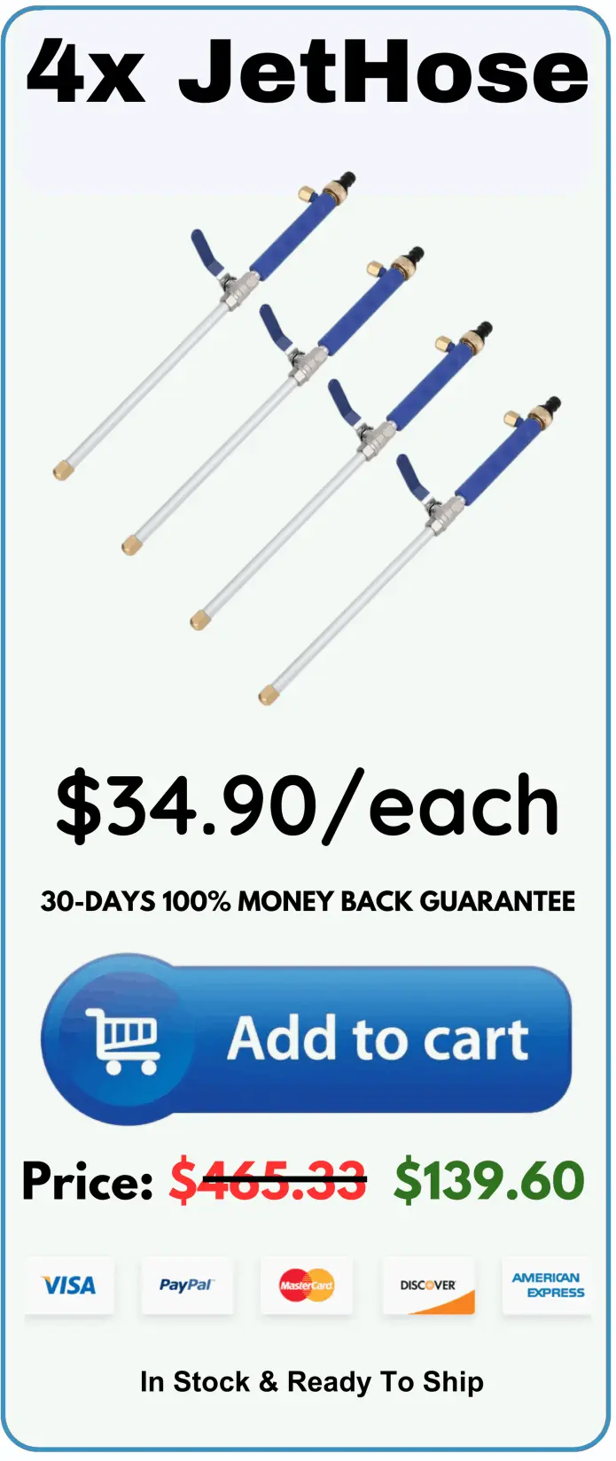 JetHose offer package price 